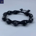 دستبند مردانه سنگی عقیق سیاه اصل و طبیعی ، سنگ تراش استار   Mystic Trio 2 - Image 3