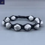 دستبند مردانه سنگی ، سنگ هولیت اصل و معدنی  Mystic Trio 6