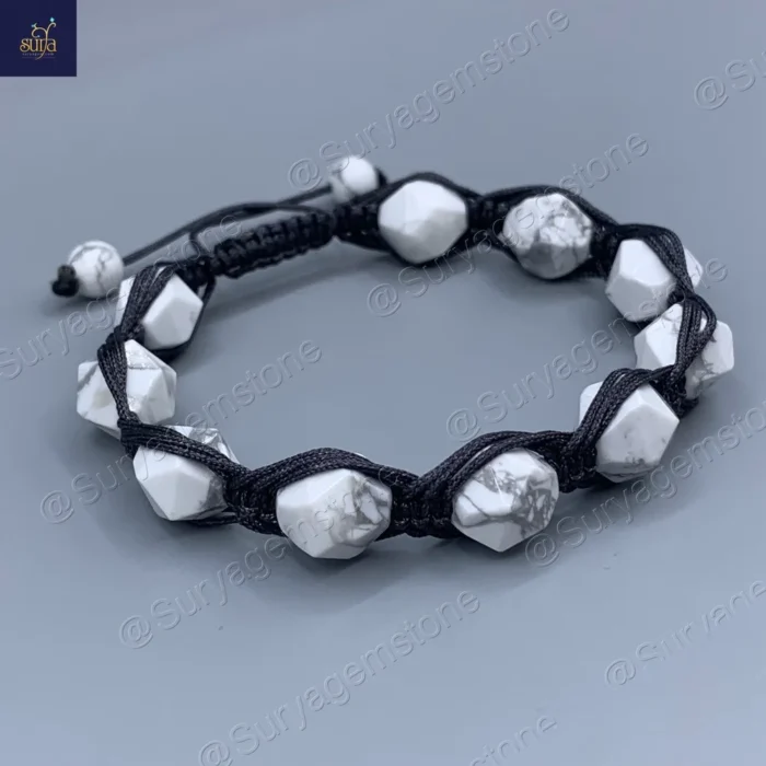 دستبند مردانه سنگی ، سنگ هولیت اصل و معدنی  Mystic Trio 6 - Image 3
