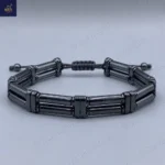 دستبند سنگ حدید اصل مردانه ، سنگی دست ساز    Canal Stone 3