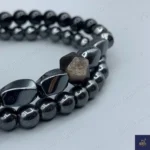 دستبند مردانه سنگی ، سنگ عقیق اصل و معدنی ، آبسیدین و حدید   Iron Hand 9 - Image 2