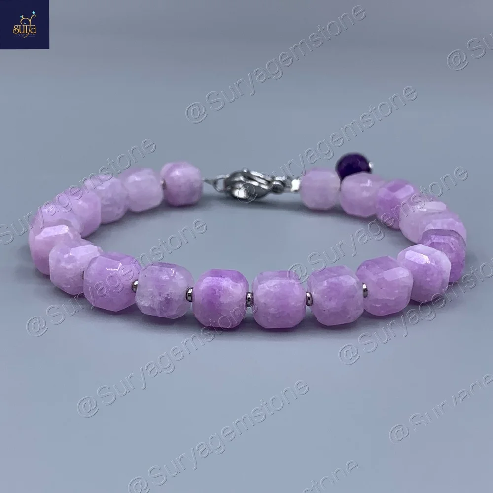 Shukra Lavender Dream 1JPG دستبند زنانه سنگ کنزایت طبیعی و اصل ، سنگی دست ساز Lavender Dream - Image 1